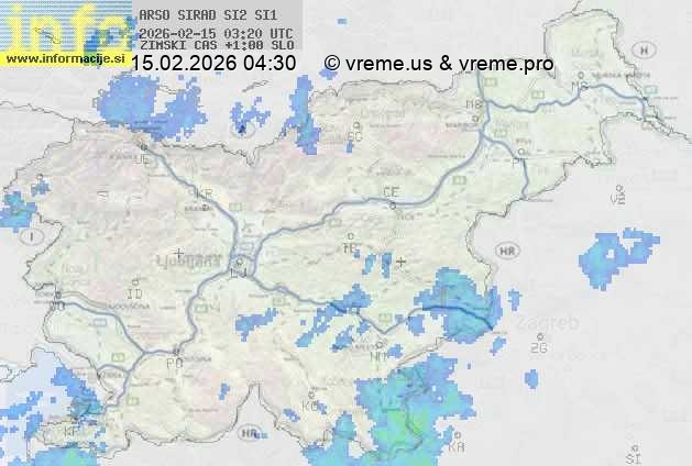 Radarska karta padavin