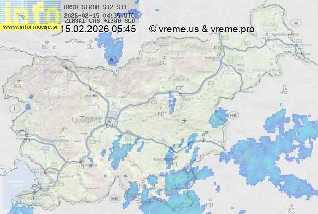 Radarska karta padavin