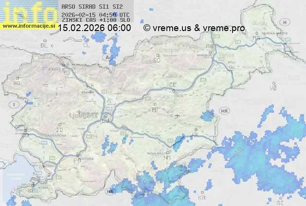 Radarska karta padavin