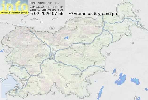 Radarska karta padavin