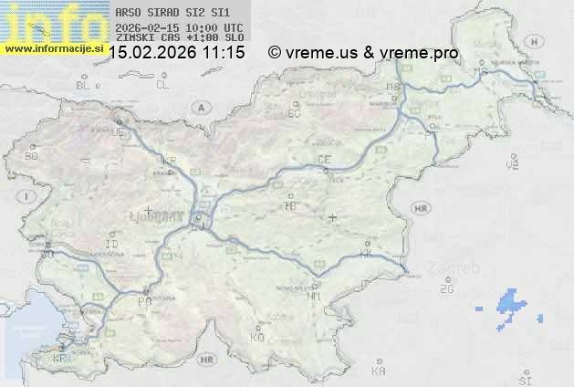 Radarska karta padavin