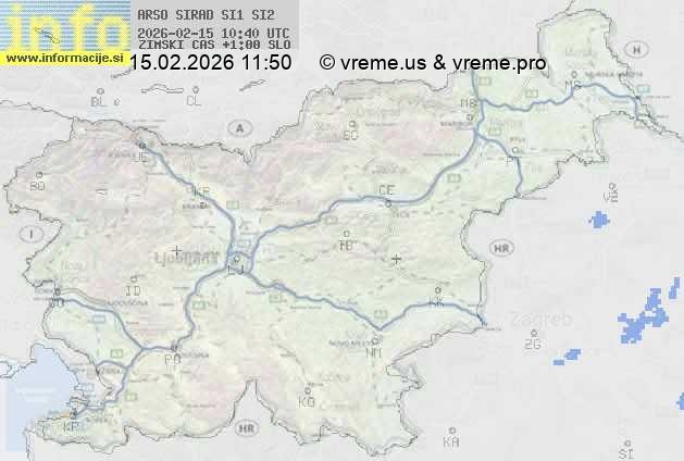 Radarska karta padavin