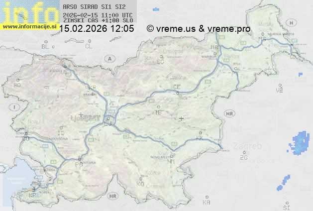 Radarska karta padavin