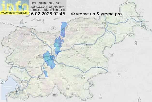 Radarska karta padavin