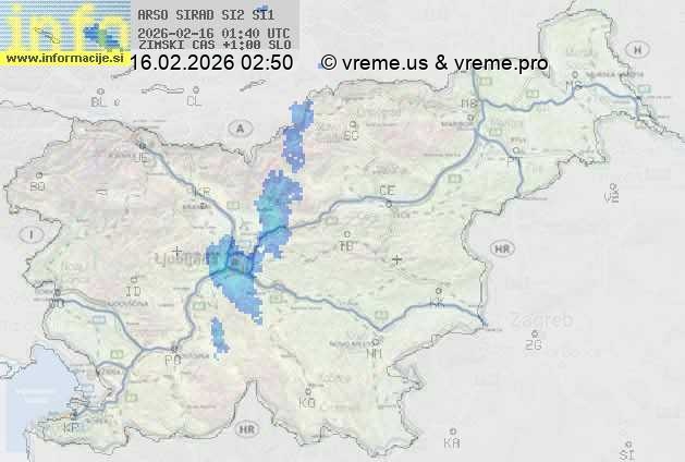 Radarska karta padavin