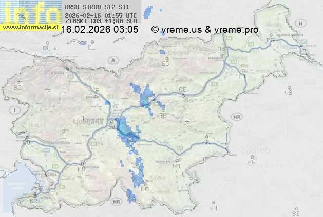 Radarska karta padavin