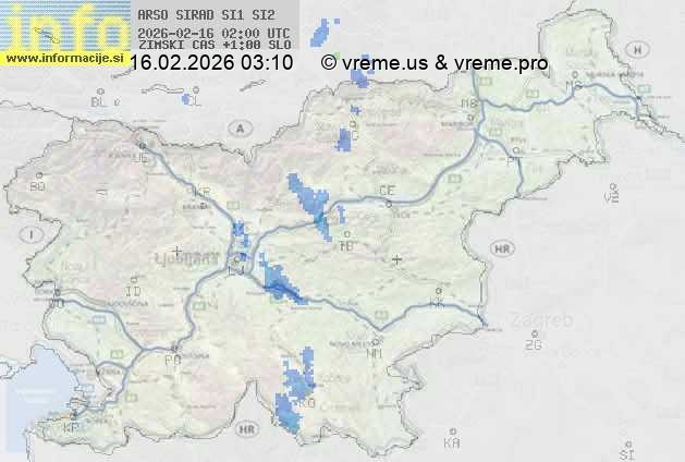 Radarska karta padavin