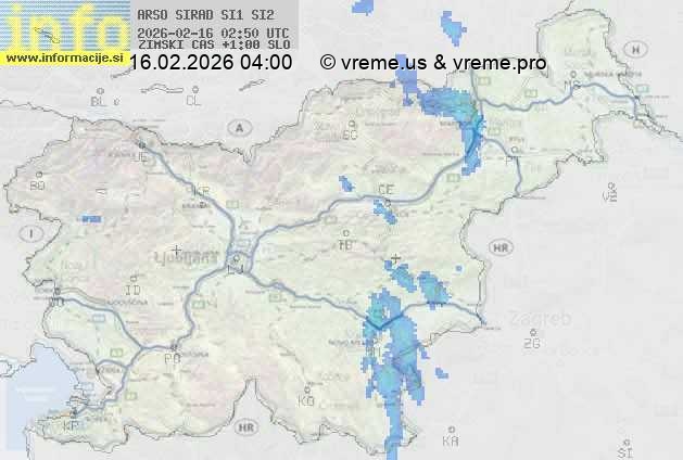 Radarska karta padavin