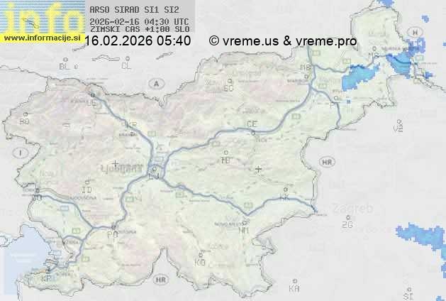 Radarska karta padavin