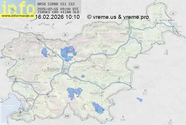 Radarska karta padavin