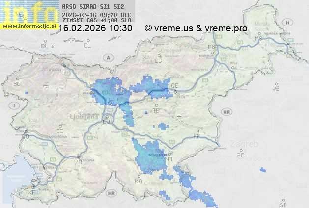 Radarska karta padavin