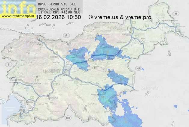 Radarska karta padavin