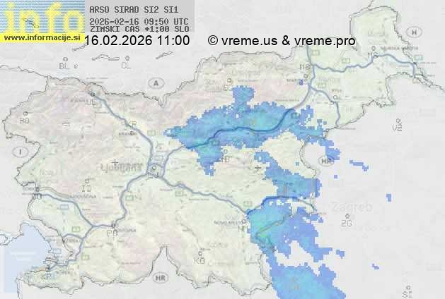 Radarska karta padavin