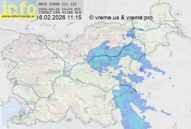 Radarska karta padavin
