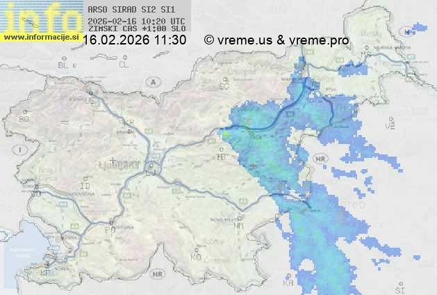 Radarska karta padavin