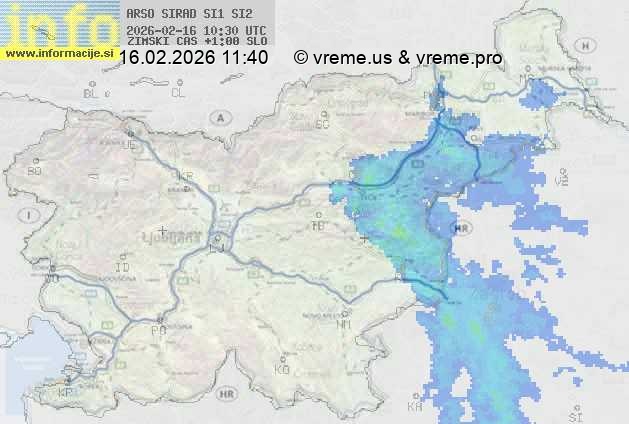 Radarska karta padavin