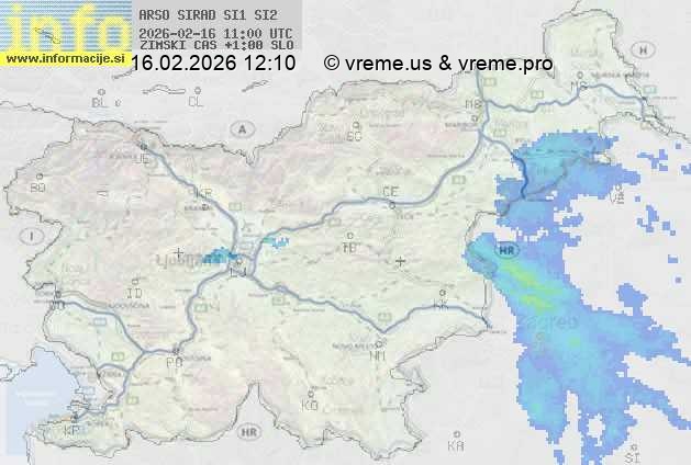 Radarska karta padavin