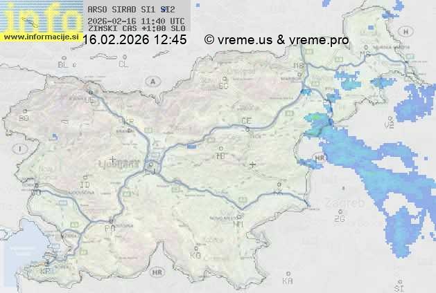 Radarska karta padavin