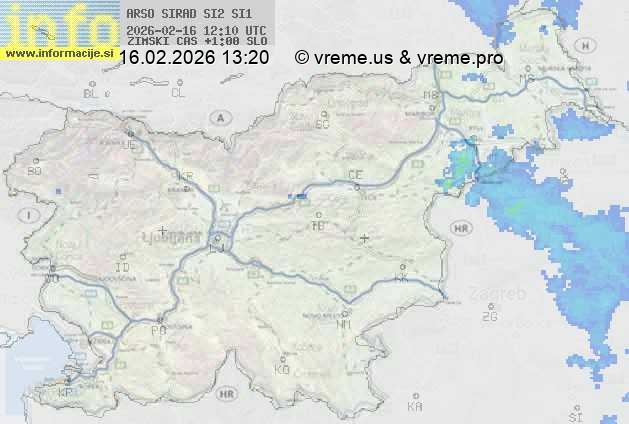 Radarska karta padavin