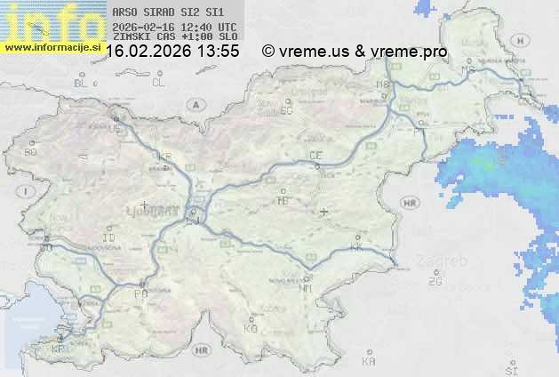 Radarska karta padavin