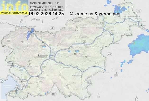 Radarska karta padavin