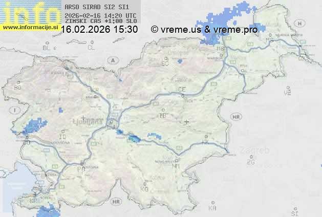 Radarska karta padavin