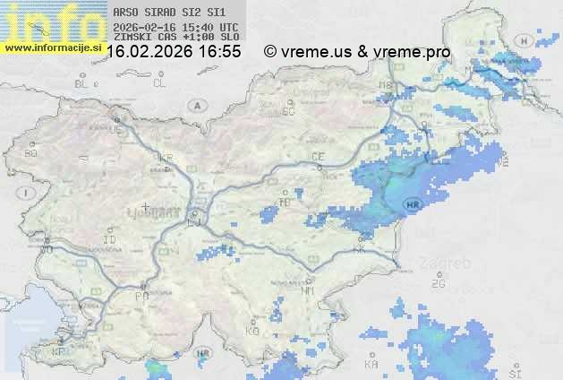 Radarska karta padavin