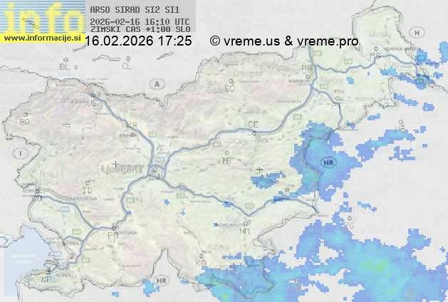 Radarska karta padavin