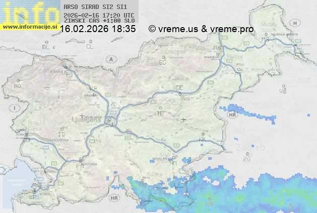 Radarska karta padavin