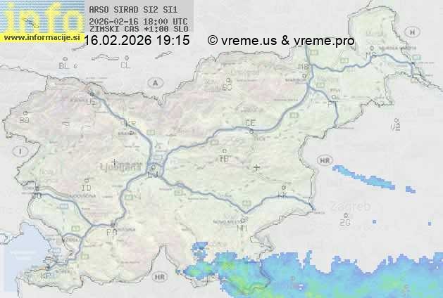 Radarska karta padavin