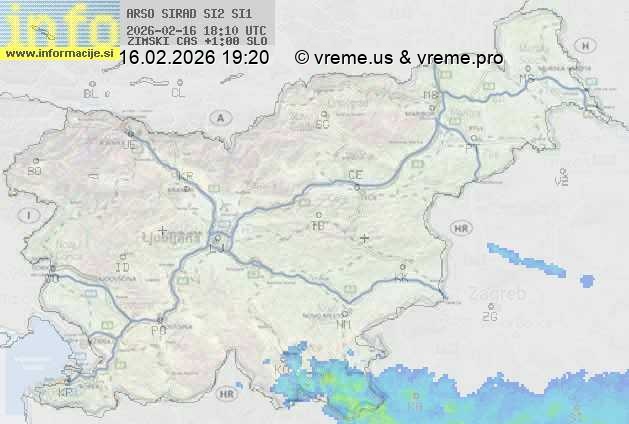 Radarska karta padavin
