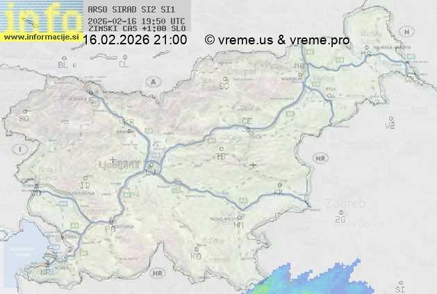 Radarska karta padavin