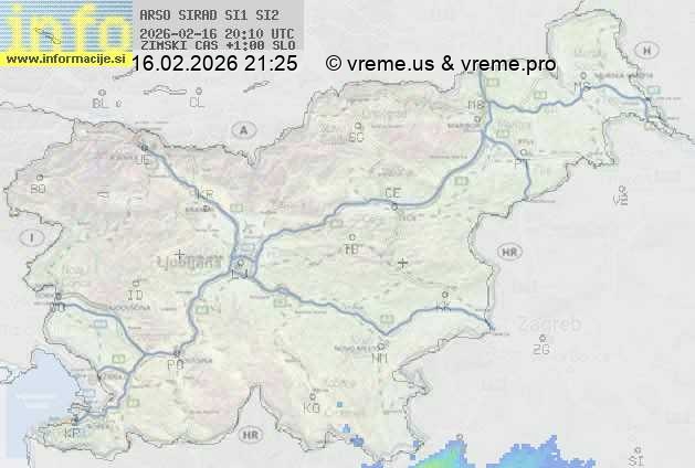 Radarska karta padavin