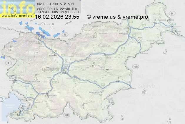 Radarska karta padavin