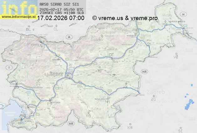 Radarska karta padavin