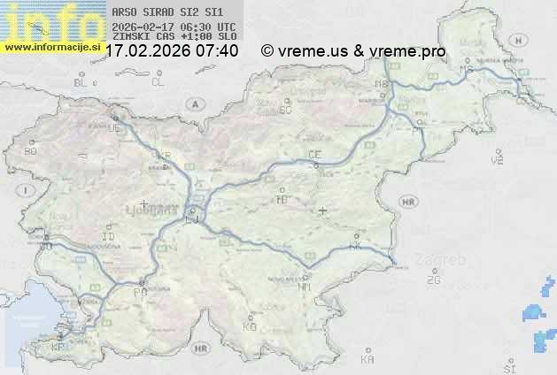 Radarska karta padavin