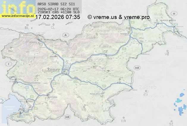 Radarska karta padavin