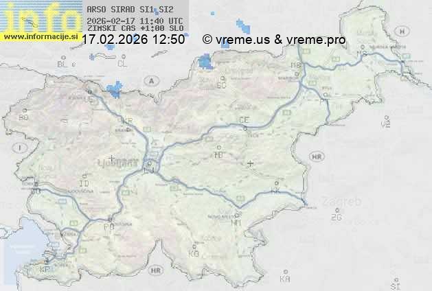 Radarska karta padavin