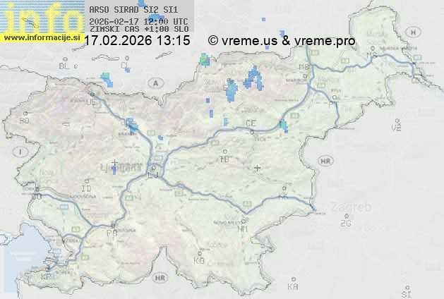 Radarska karta padavin