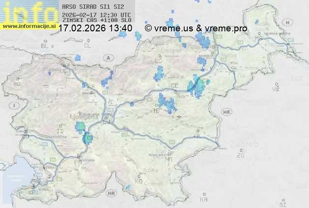 Radarska karta padavin