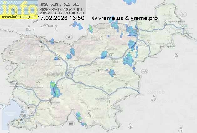 Radarska karta padavin