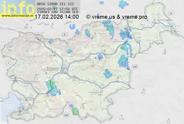 Radarska karta padavin