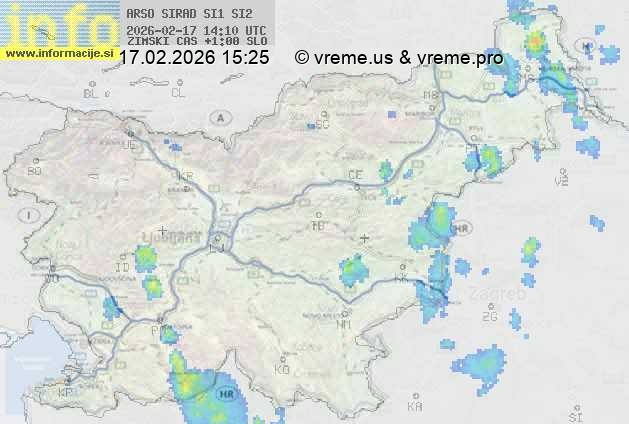 Radarska karta padavin