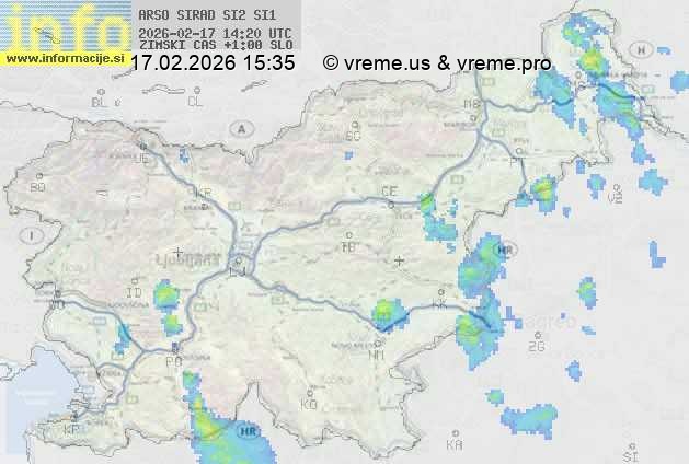 Radarska karta padavin
