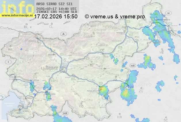 Radarska karta padavin