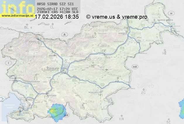 Radarska karta padavin