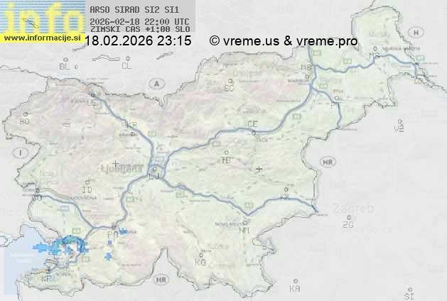 Radarska karta padavin