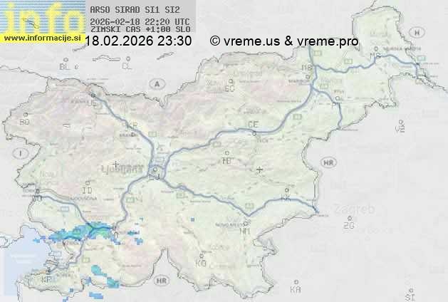 Radarska karta padavin