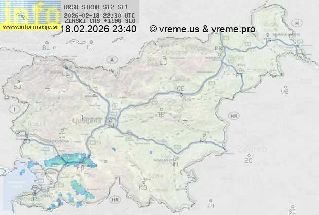 Radarska karta padavin
