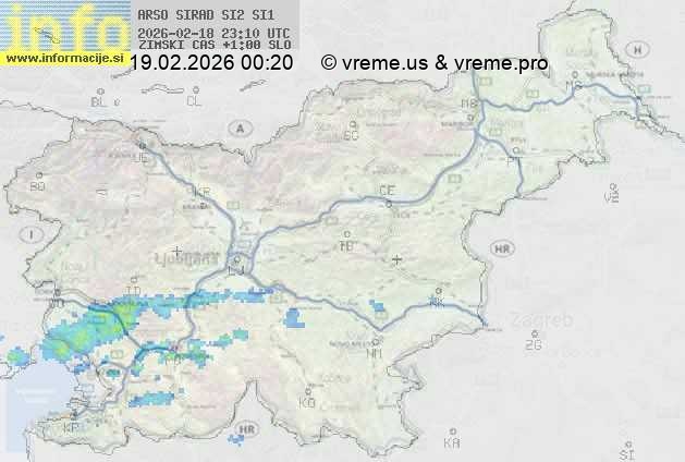 Radarska karta padavin